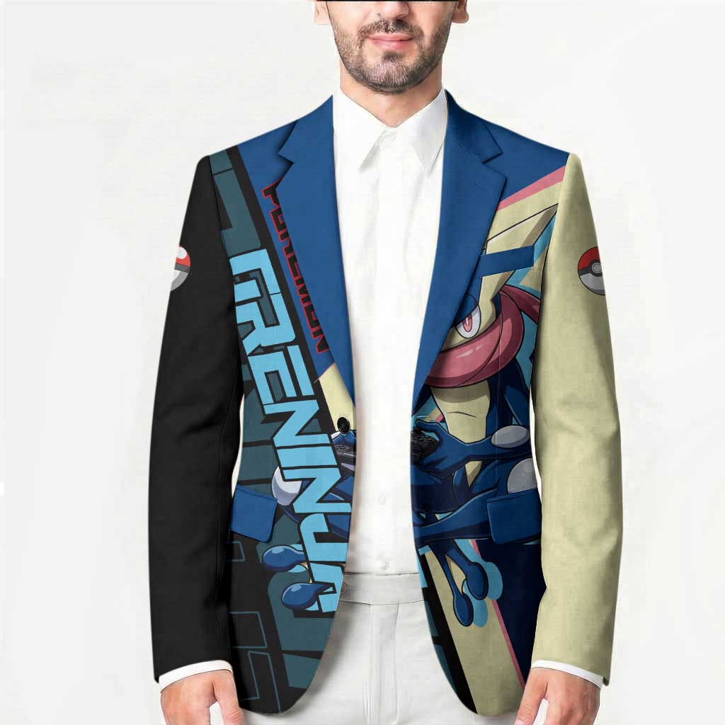 Greninja Poké Blazer Sleek Retro Anime Style