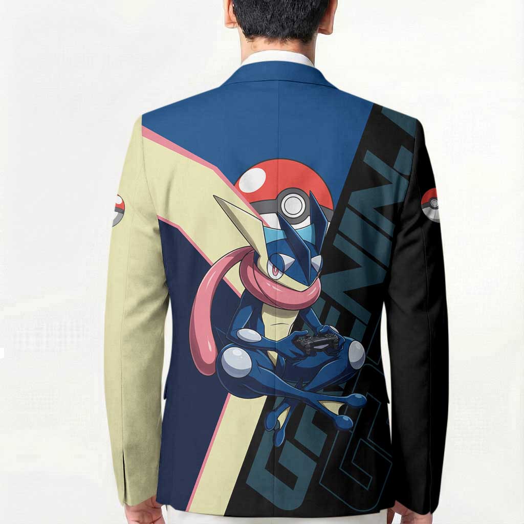 Greninja Poké Blazer Sleek Retro Anime Style