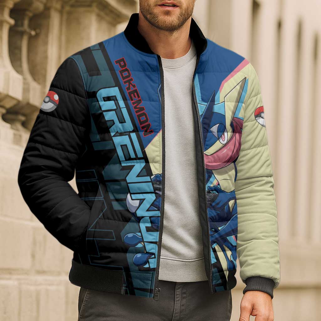 Greninja Poké Bomber Puffer Jacket Sleek Retro Anime Style