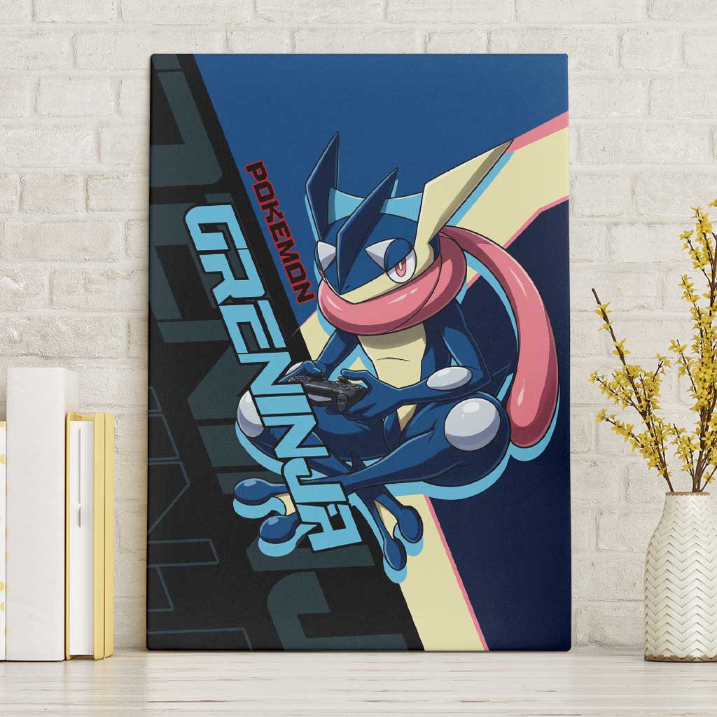 Greninja Poké Canvas Wall Art Sleek Retro Anime Style
