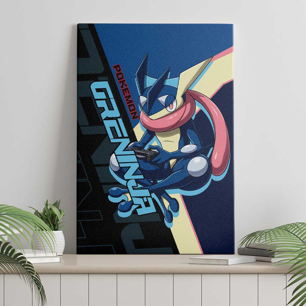 Greninja Poké Canvas Wall Art Sleek Retro Anime Style