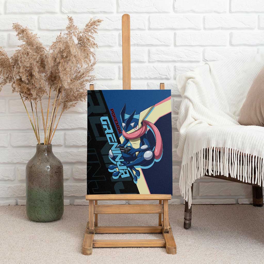Greninja Poké Canvas Wall Art Sleek Retro Anime Style