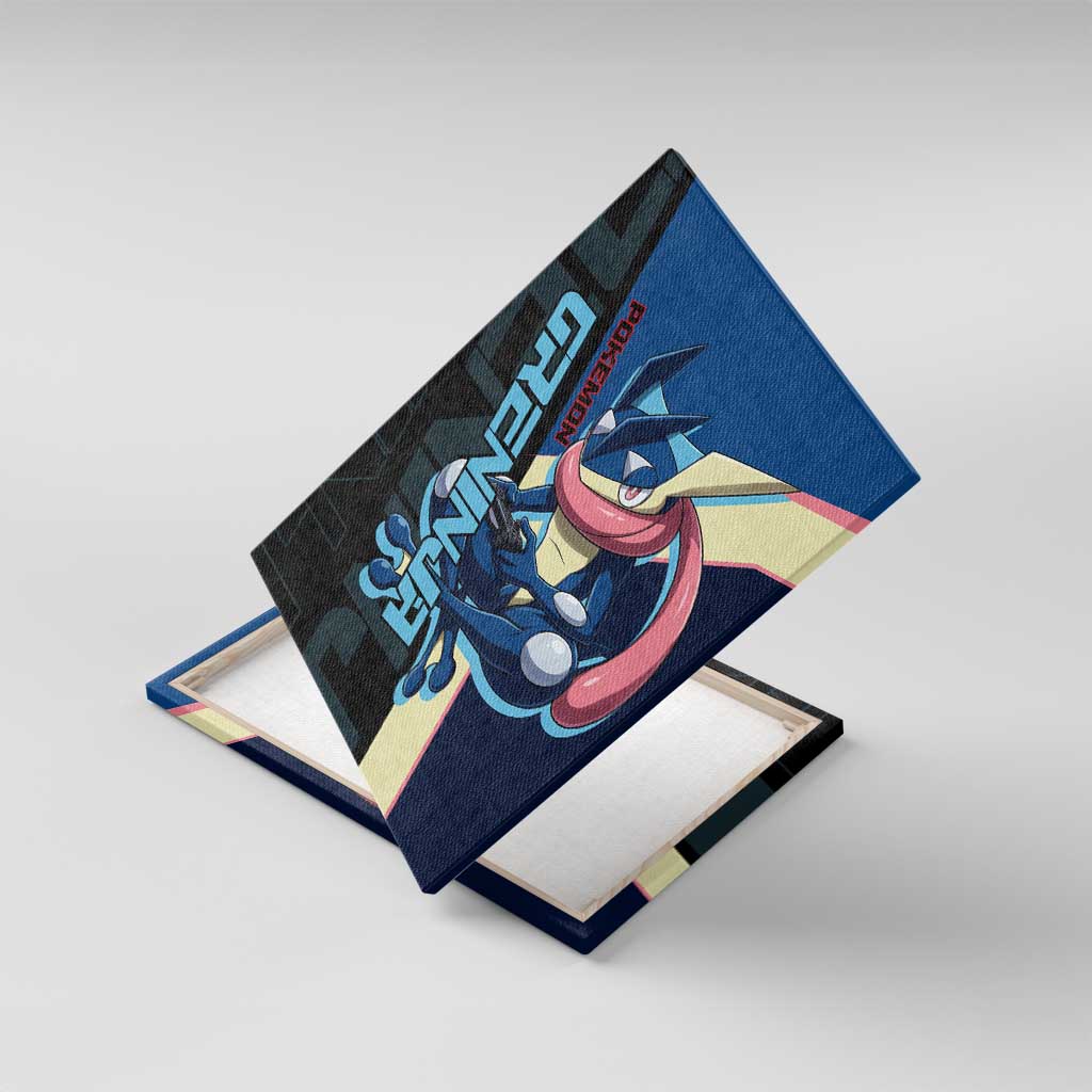 Greninja Poké Canvas Wall Art Sleek Retro Anime Style