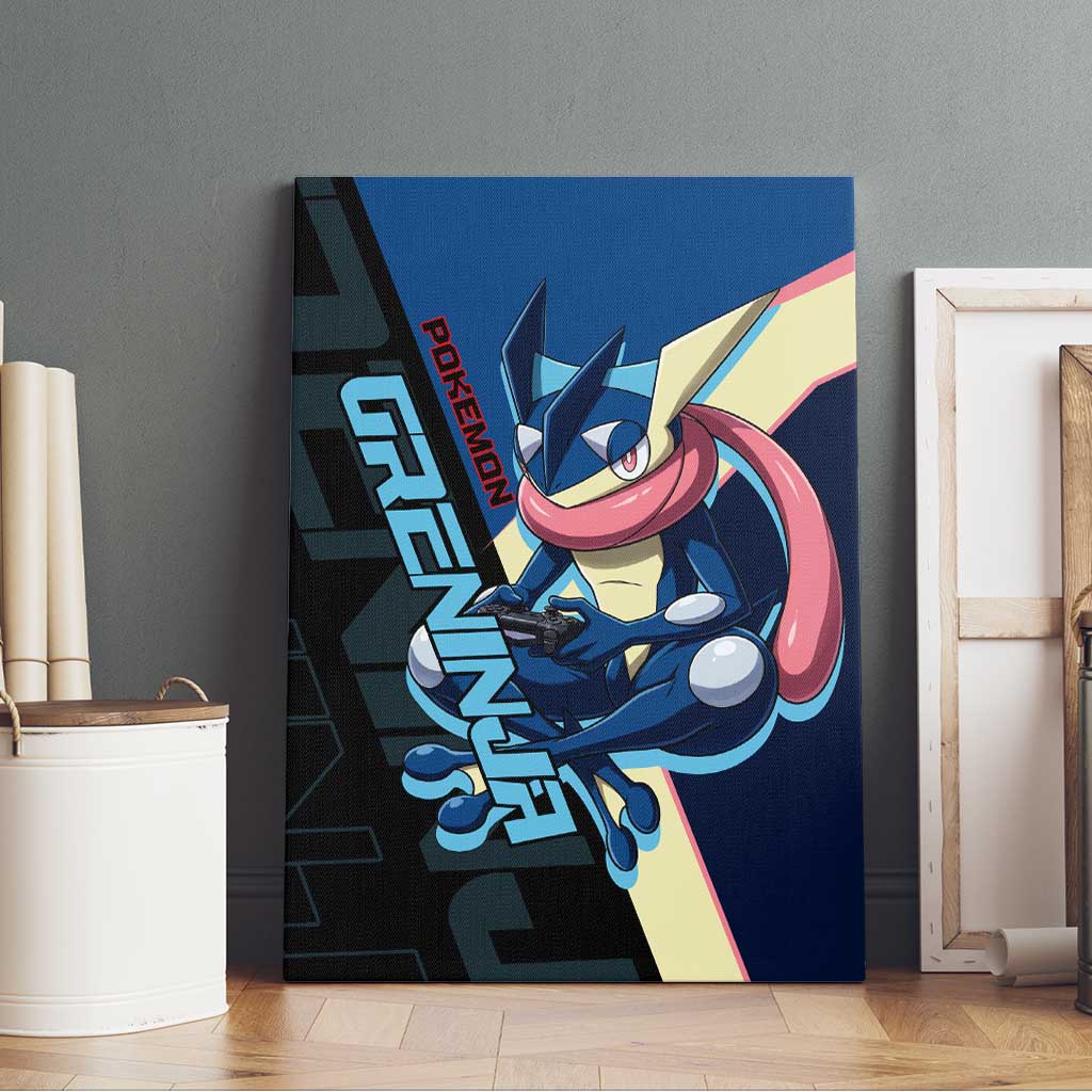 Greninja Poké Canvas Wall Art Sleek Retro Anime Style