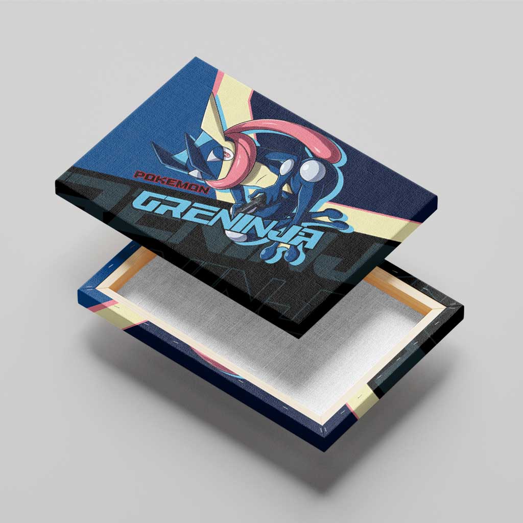 Greninja Poké Canvas Wall Art Sleek Retro Anime Style