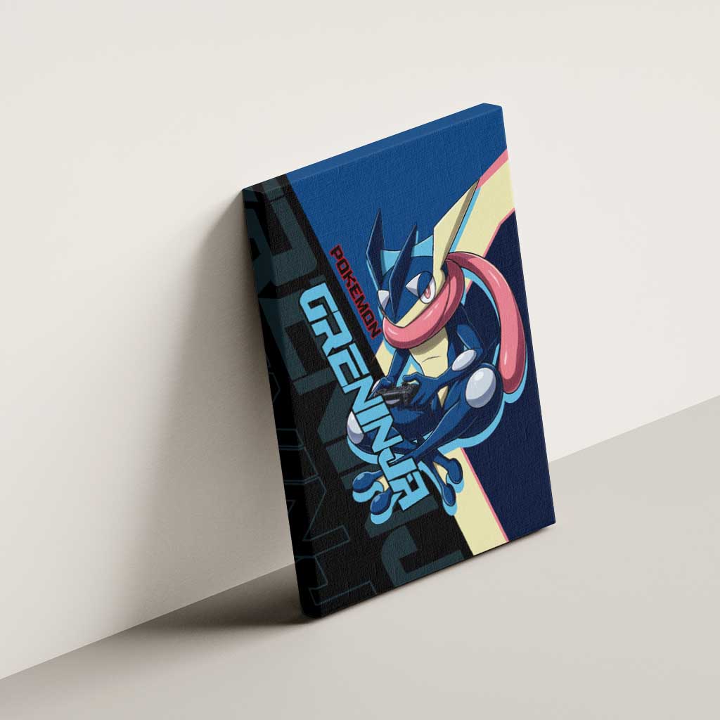 Greninja Poké Canvas Wall Art Sleek Retro Anime Style
