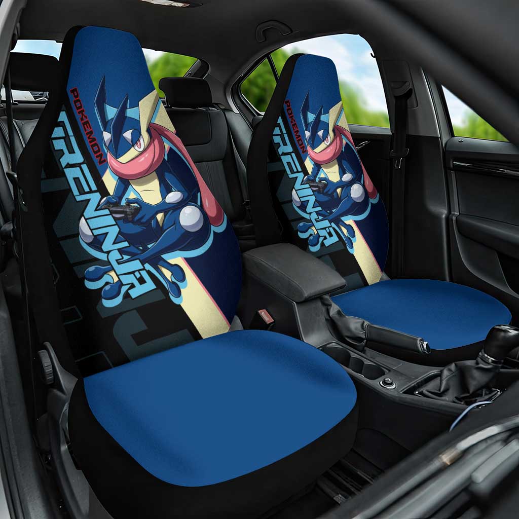 Greninja Poké Car Seat Cover Sleek Retro Anime Style
