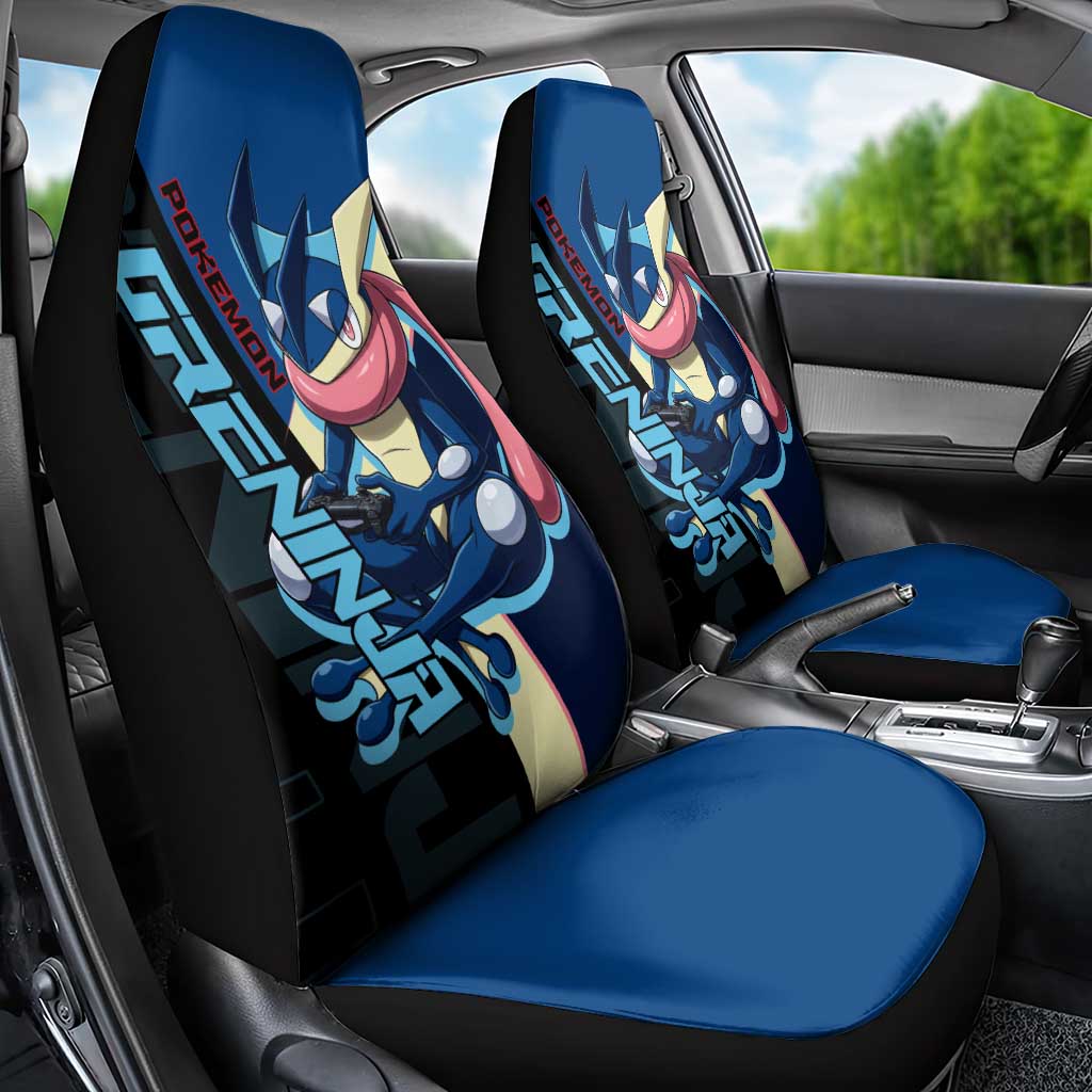 Greninja Poké Car Seat Cover Sleek Retro Anime Style