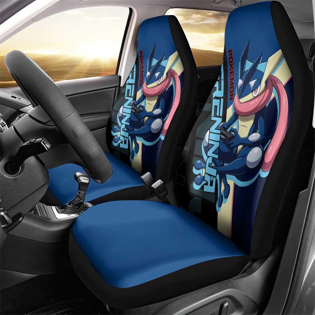 Greninja Poké Car Seat Cover Sleek Retro Anime Style