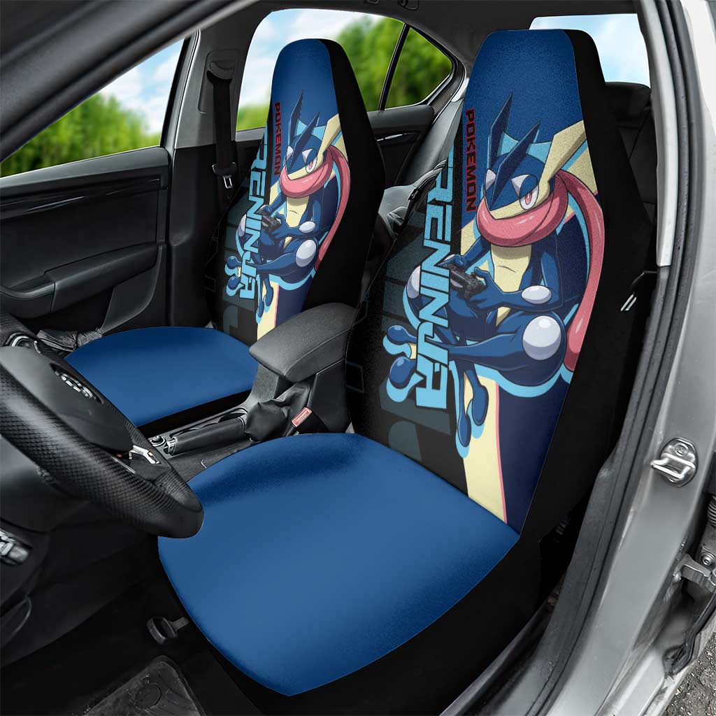Greninja Poké Car Seat Cover Sleek Retro Anime Style