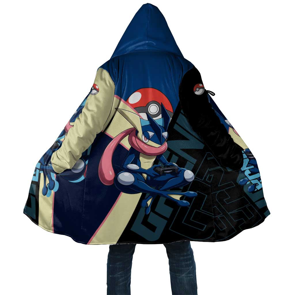 Greninja Poké Cloak Sleek Retro Anime Style
