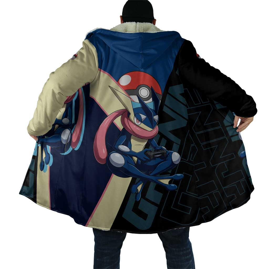 Greninja Poké Cloak Sleek Retro Anime Style