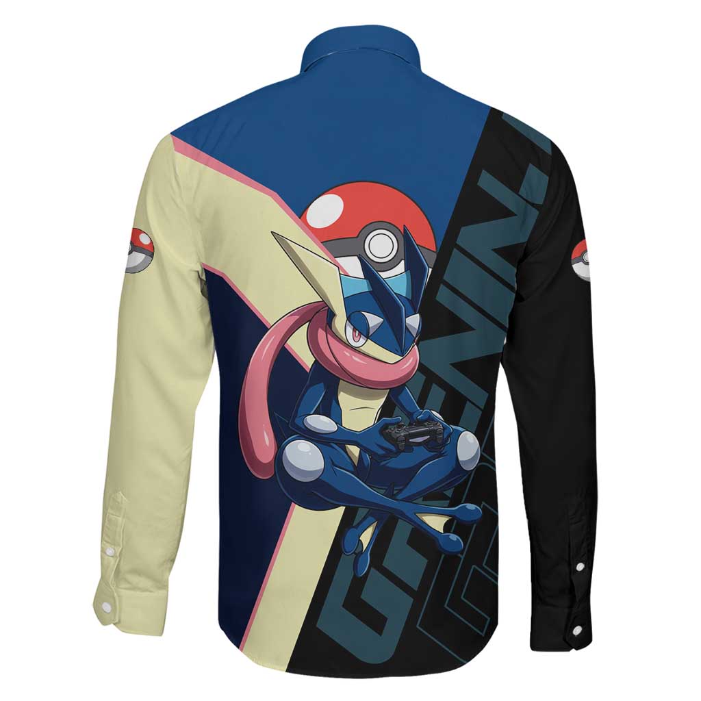 Greninja Poké Family Matching Summer Maxi Dress and Hawaiian Shirt Sleek Retro Anime Style
