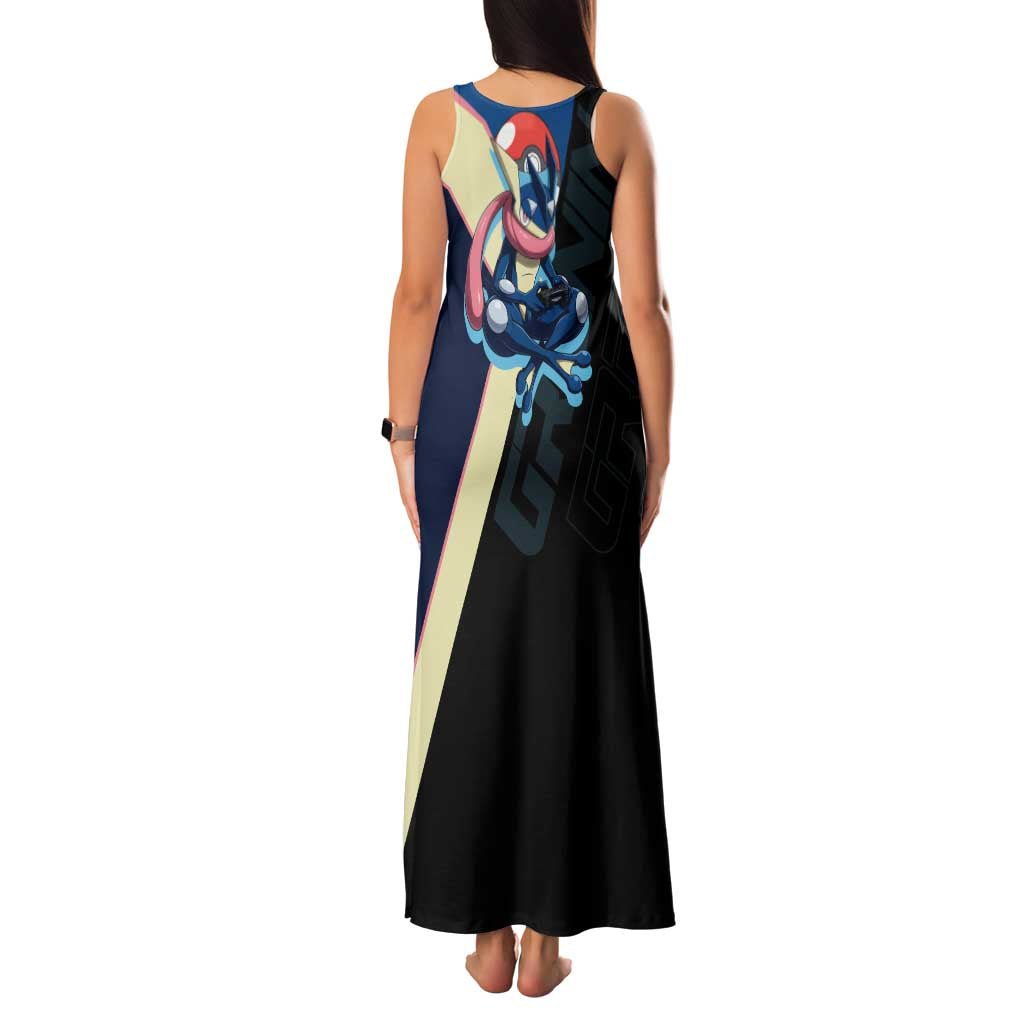Greninja Poké Family Matching Tank Maxi Dress and Hawaiian Shirt Sleek Retro Anime Style