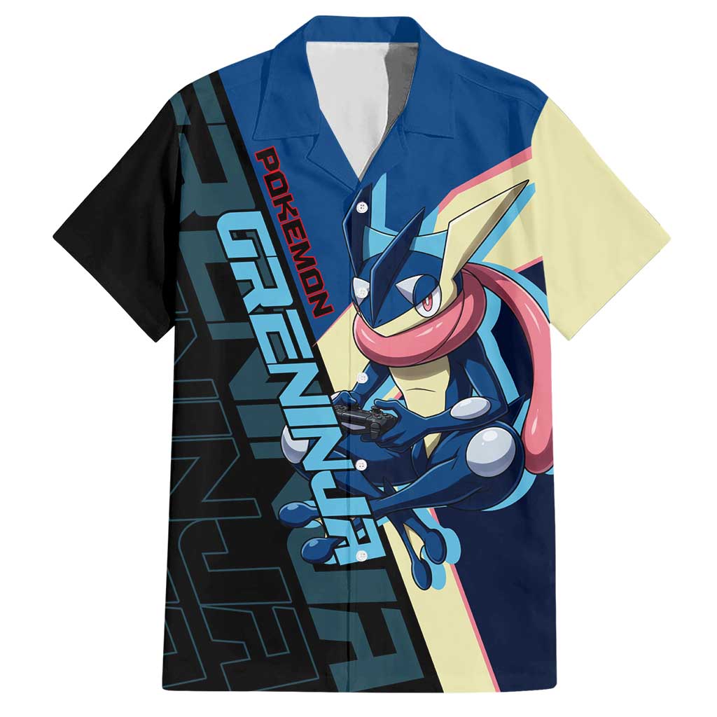 Greninja Poké Hawaiian Shirt Sleek Retro Anime Style