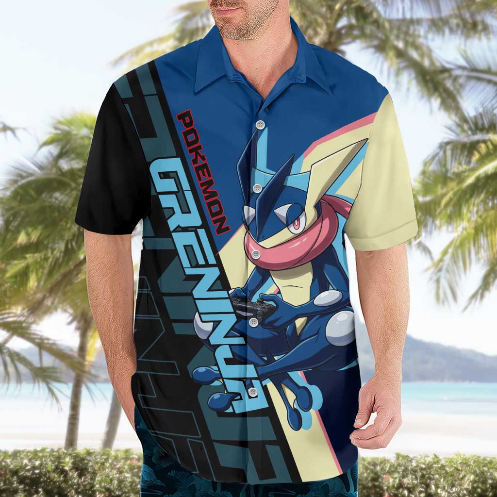 Greninja Poké Hawaiian Shirt Sleek Retro Anime Style