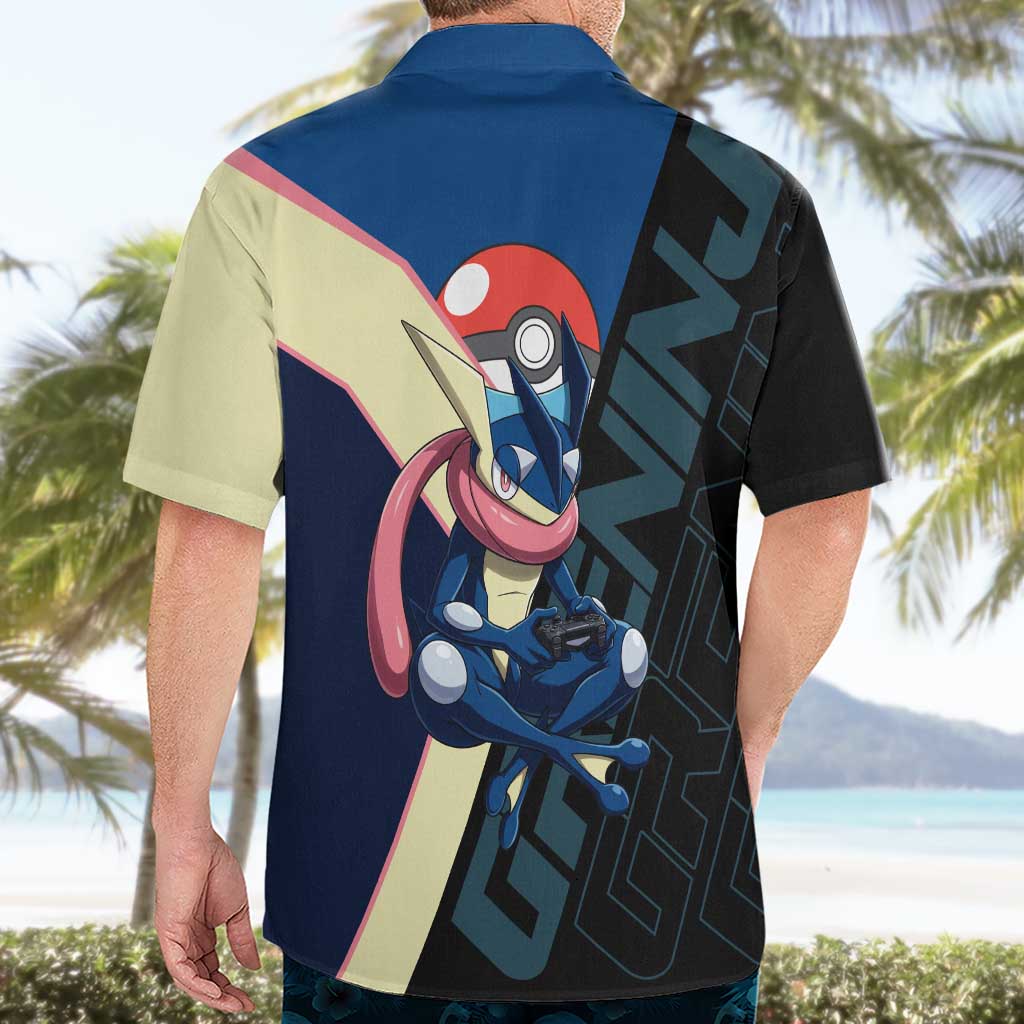 Greninja Poké Hawaiian Shirt Sleek Retro Anime Style