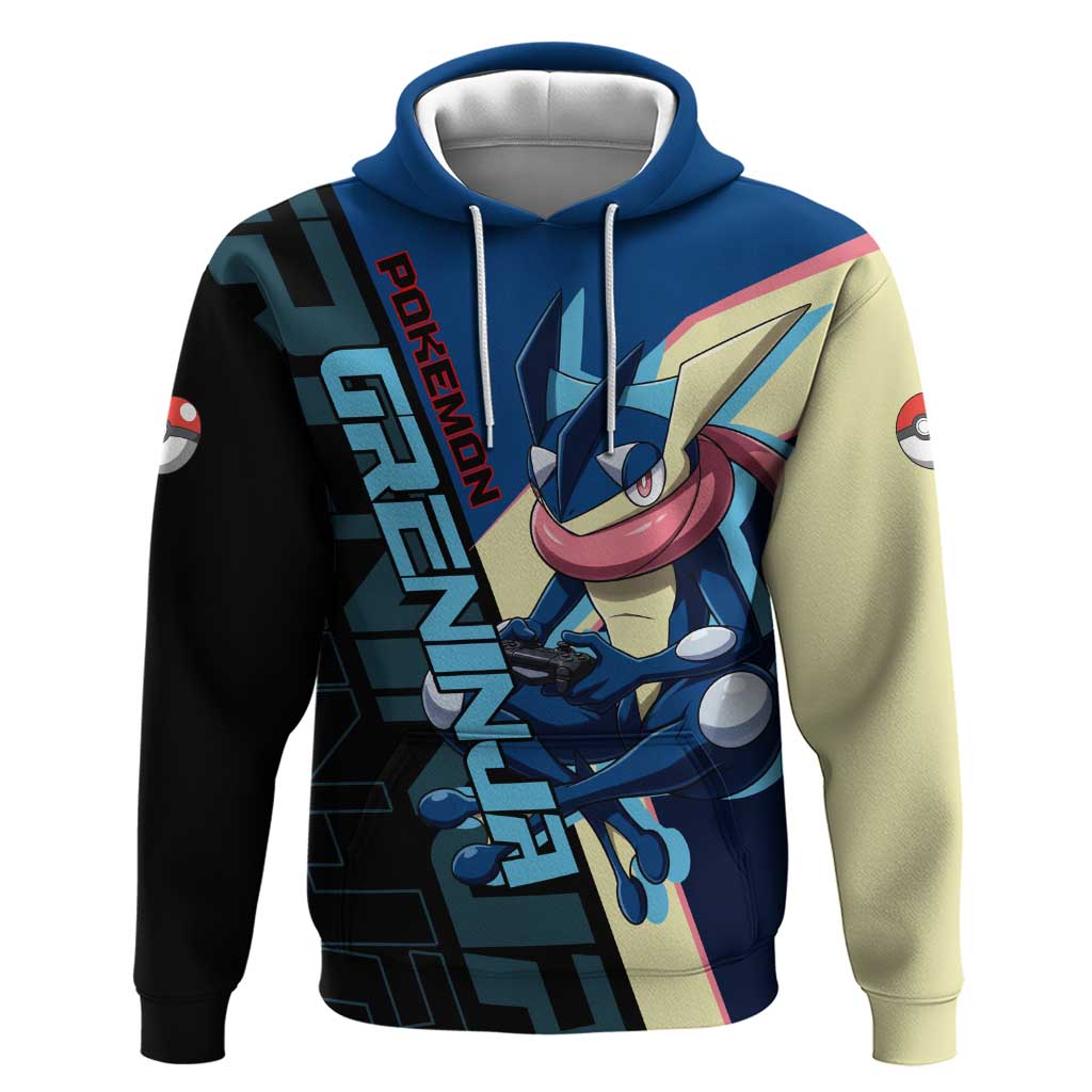 Greninja Poké Hoodie Sleek Retro Anime Style