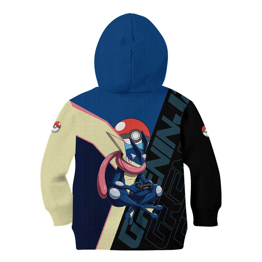 Greninja Poké Kid Hoodie Sleek Retro Anime Style