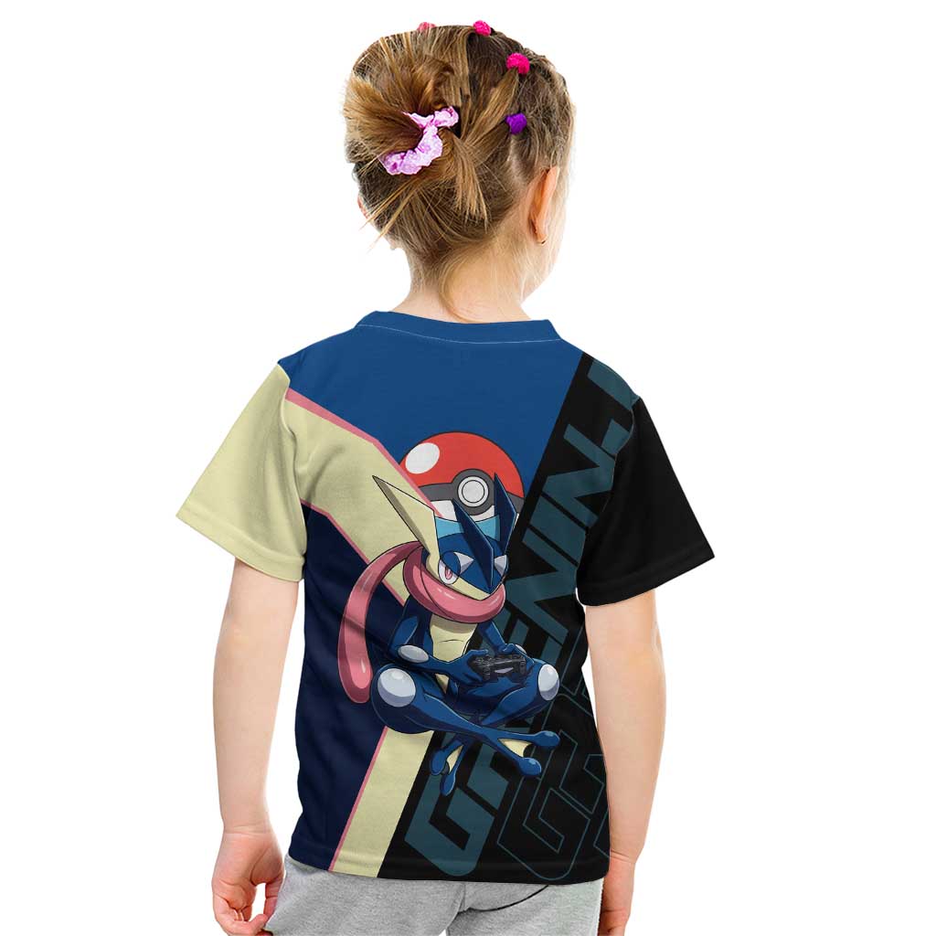 Greninja Poké Kid T Shirt Sleek Retro Anime Style
