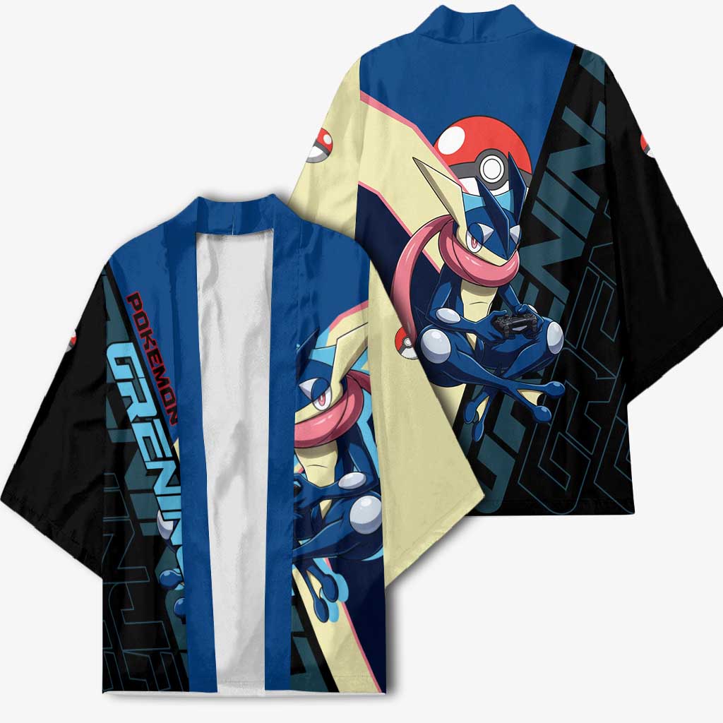 Greninja Poké Kimono Sleek Retro Anime Style