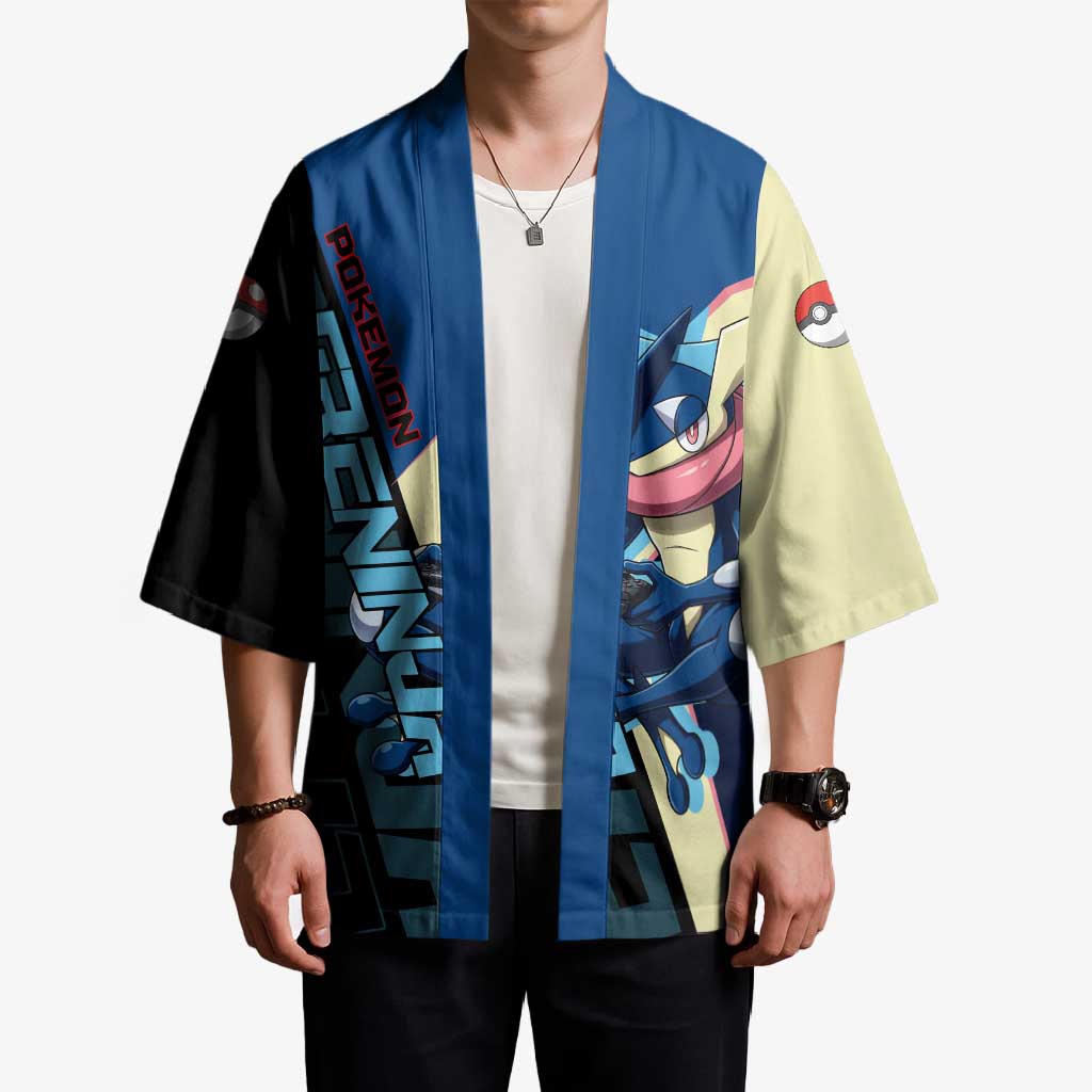 Greninja Poké Kimono Sleek Retro Anime Style