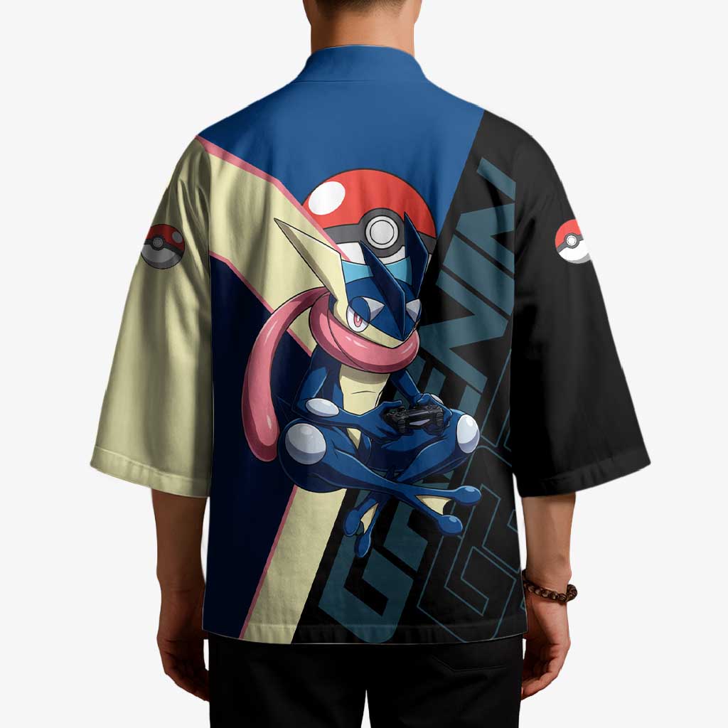 Greninja Poké Kimono Sleek Retro Anime Style