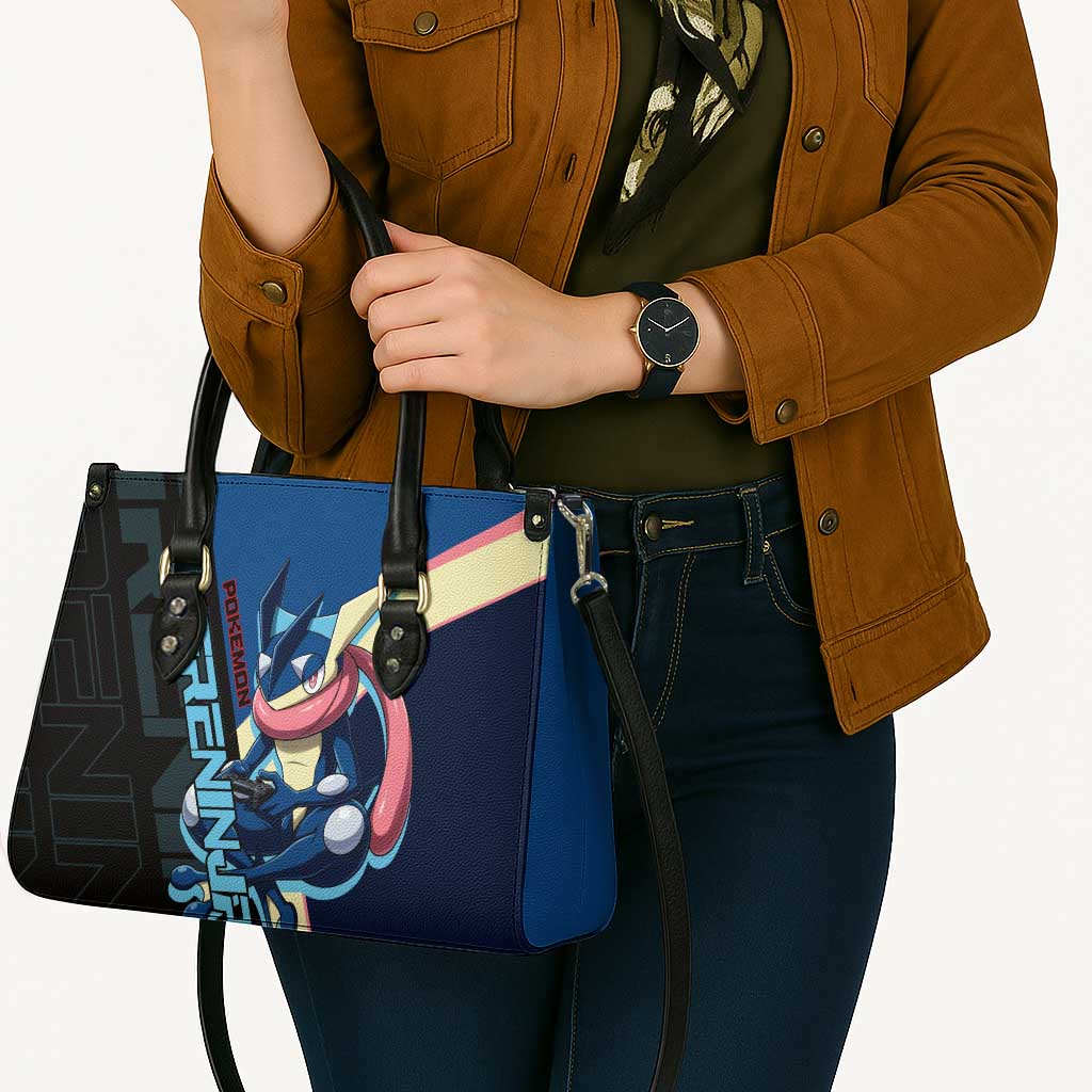 Greninja Poké Leather Bag Sleek Retro Anime Style