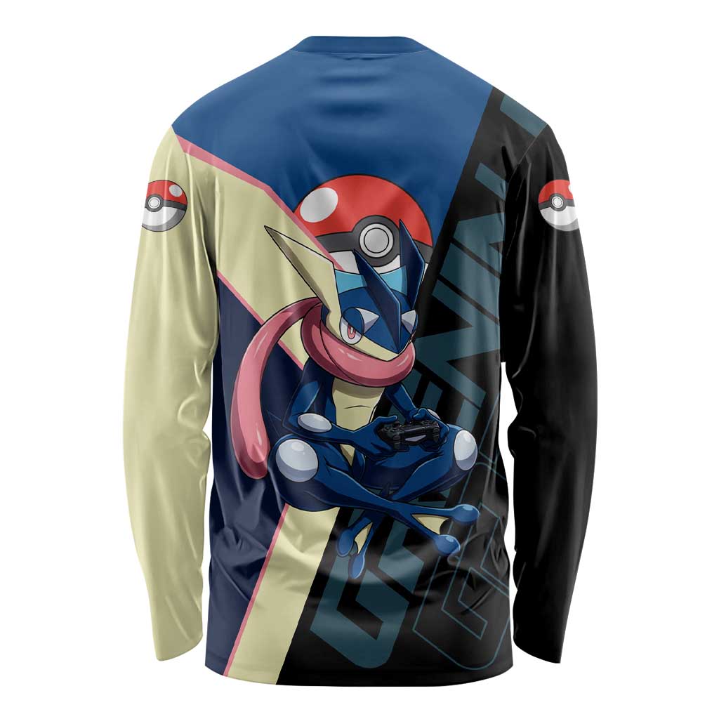 Greninja Poké Long Sleeve Shirt Sleek Retro Anime Style