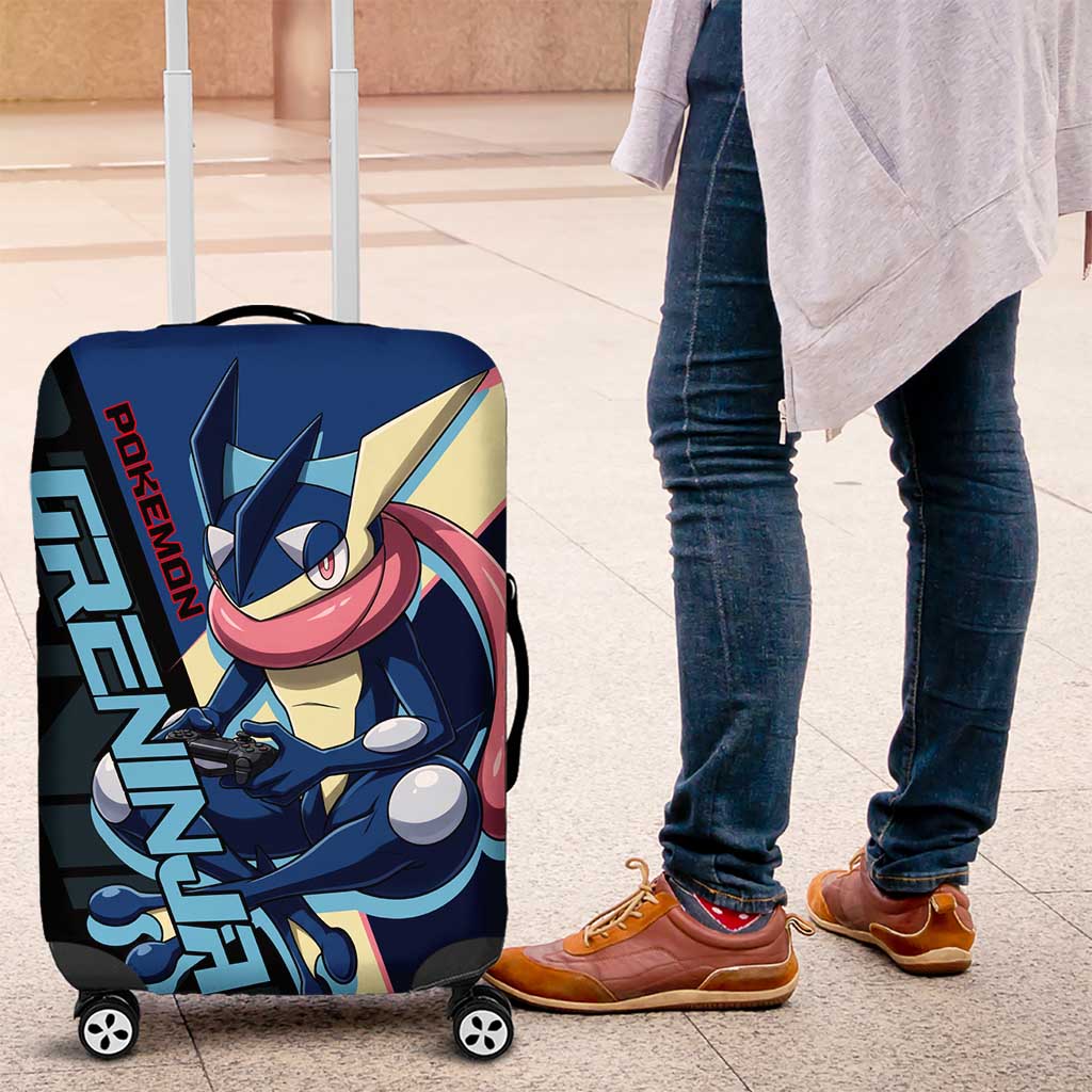 Greninja Poké Luggage Cover Sleek Retro Anime Style