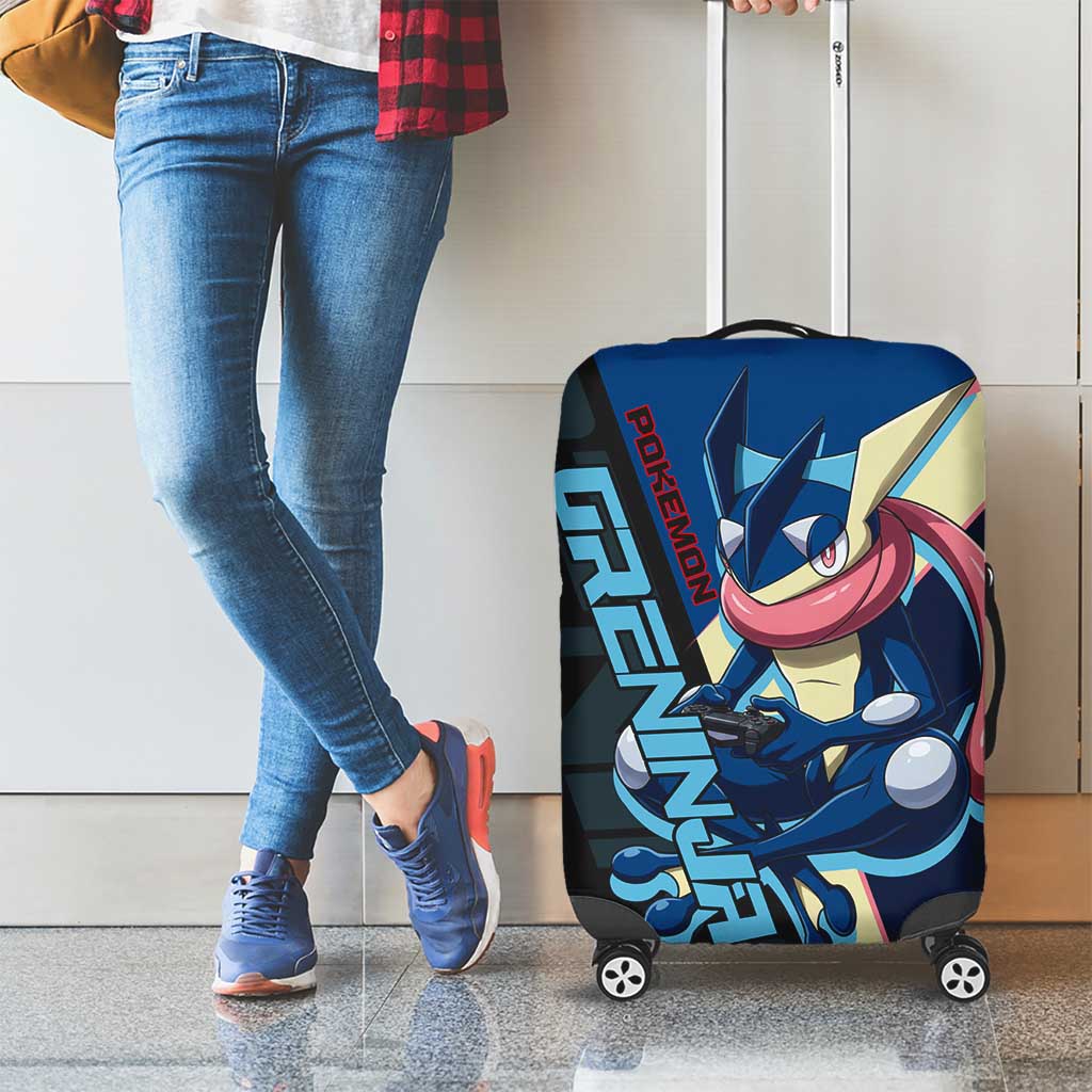 Greninja Poké Luggage Cover Sleek Retro Anime Style