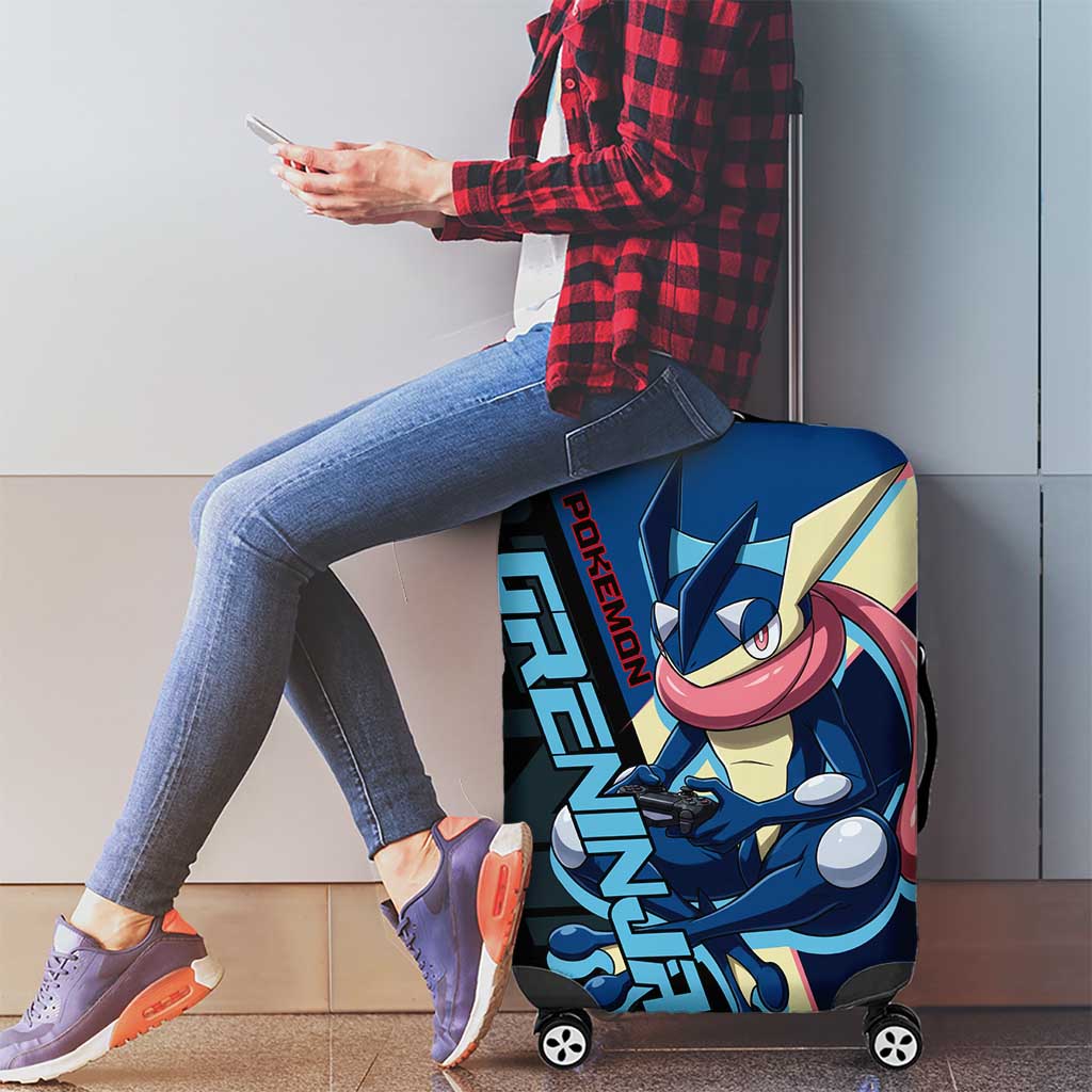 Greninja Poké Luggage Cover Sleek Retro Anime Style