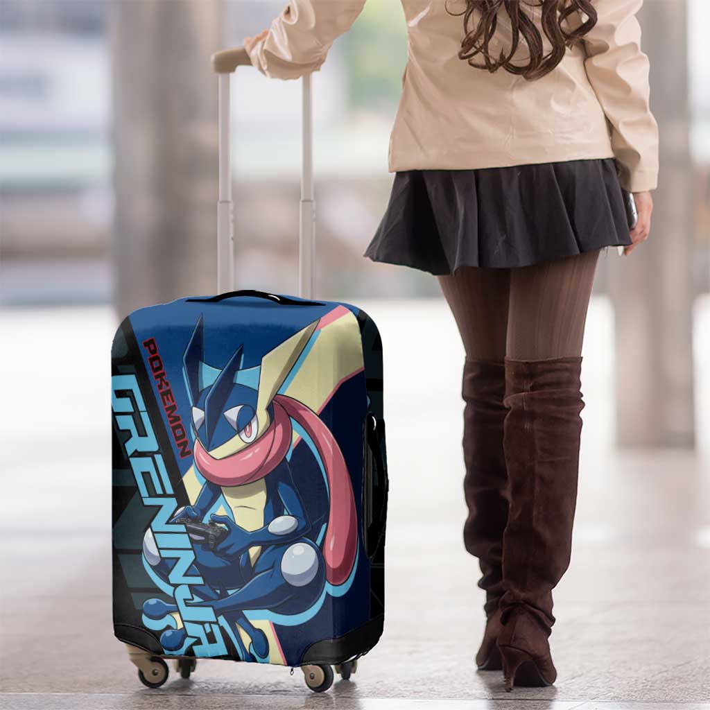 Greninja Poké Luggage Cover Sleek Retro Anime Style