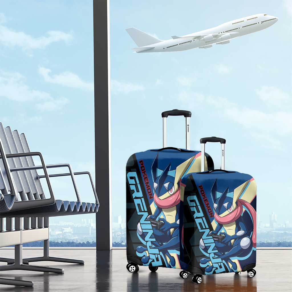 Greninja Poké Luggage Cover Sleek Retro Anime Style