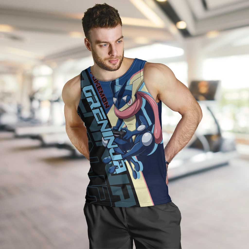 Greninja Poké Men Tank Top Sleek Retro Anime Style