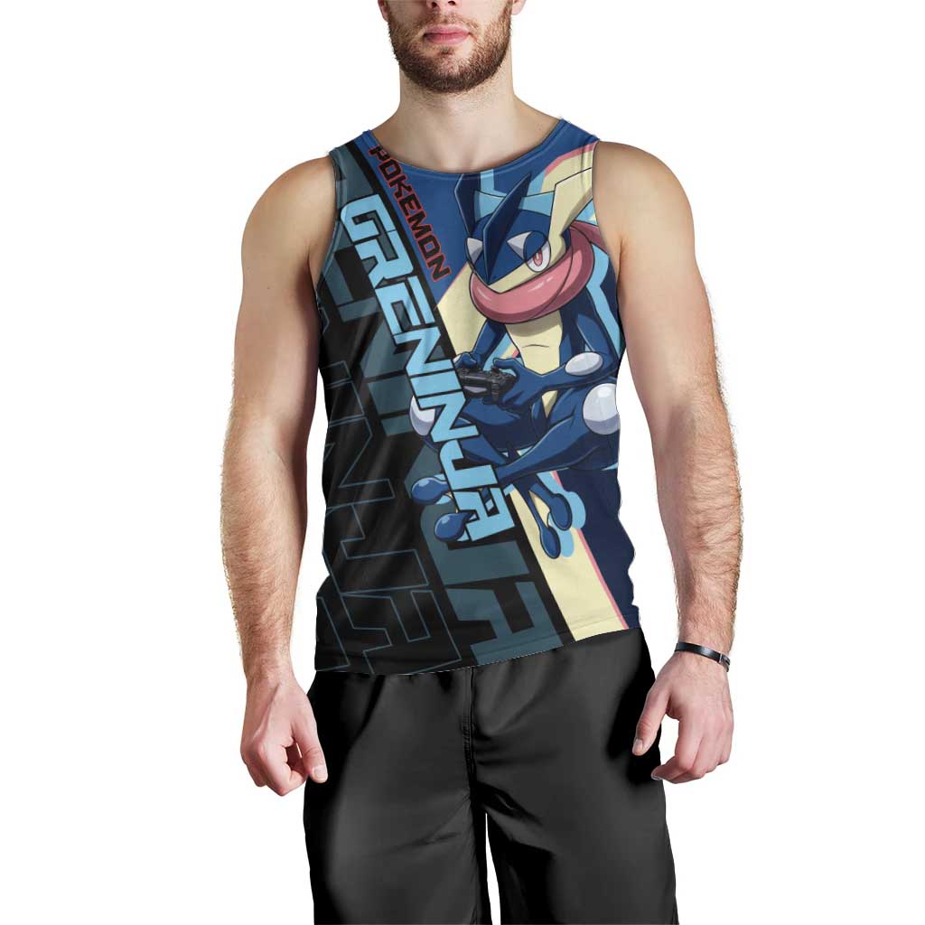 Greninja Poké Men Tank Top Sleek Retro Anime Style