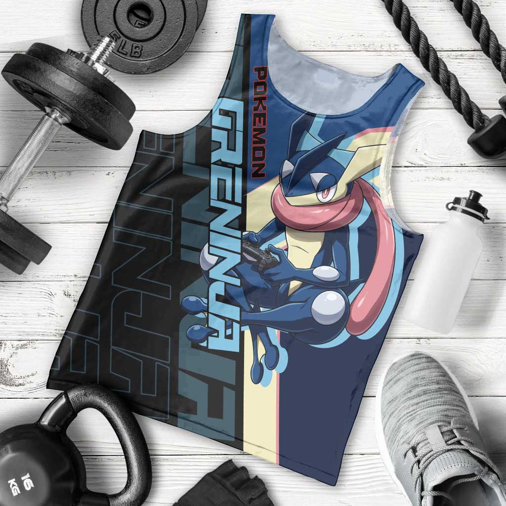 Greninja Poké Men Tank Top Sleek Retro Anime Style
