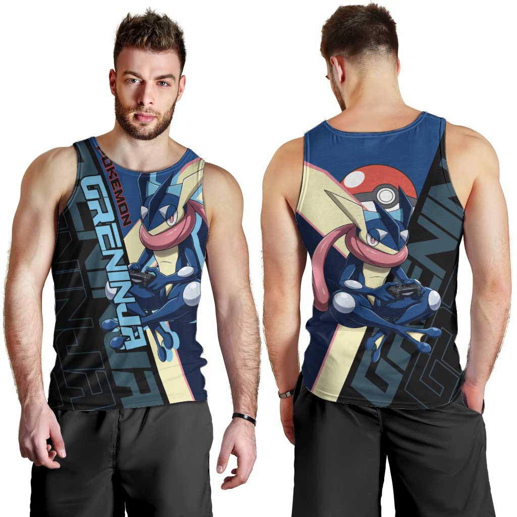 Greninja Poké Men Tank Top Sleek Retro Anime Style