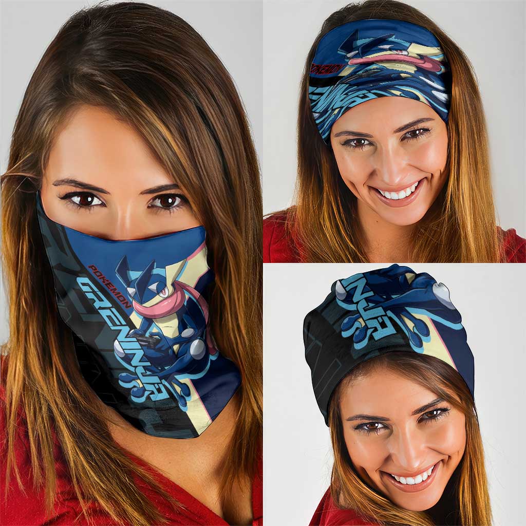 Greninja Poké Neck Gaiter Sleek Retro Anime Style