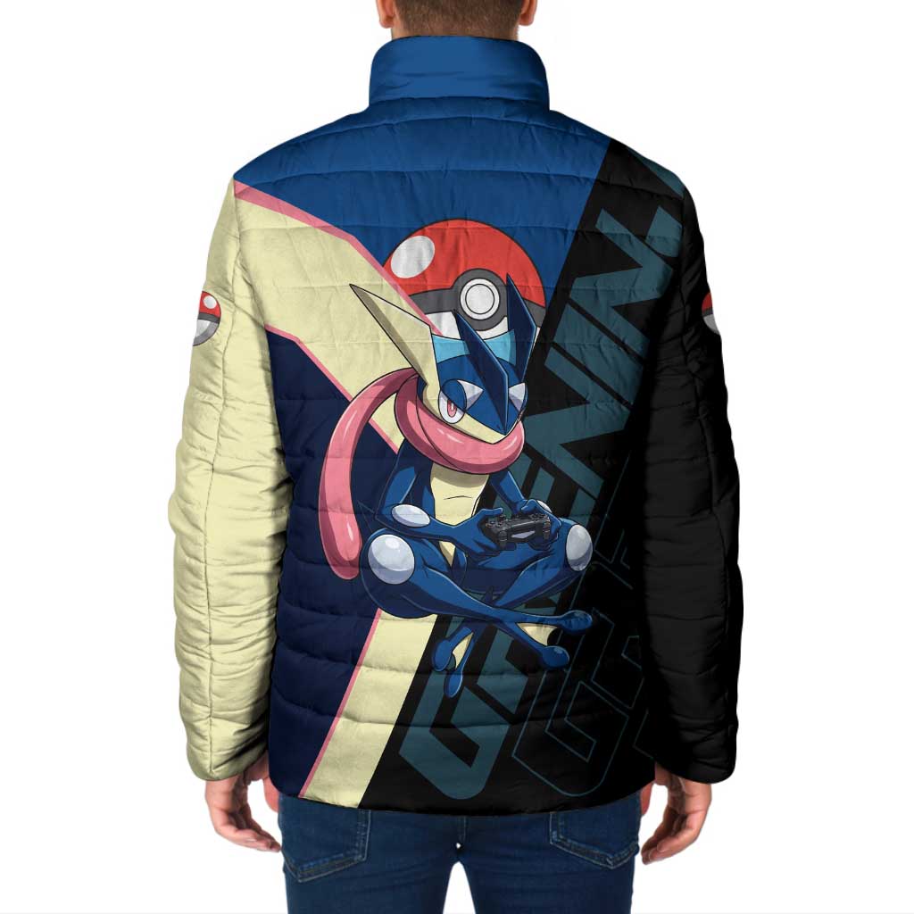 Greninja Poké Padded Jacket Sleek Retro Anime Style