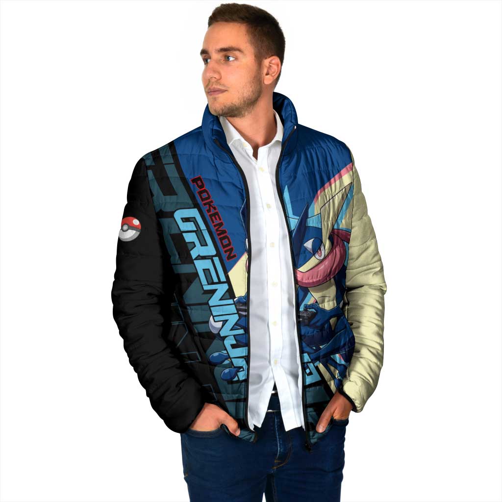 Greninja Poké Padded Jacket Sleek Retro Anime Style