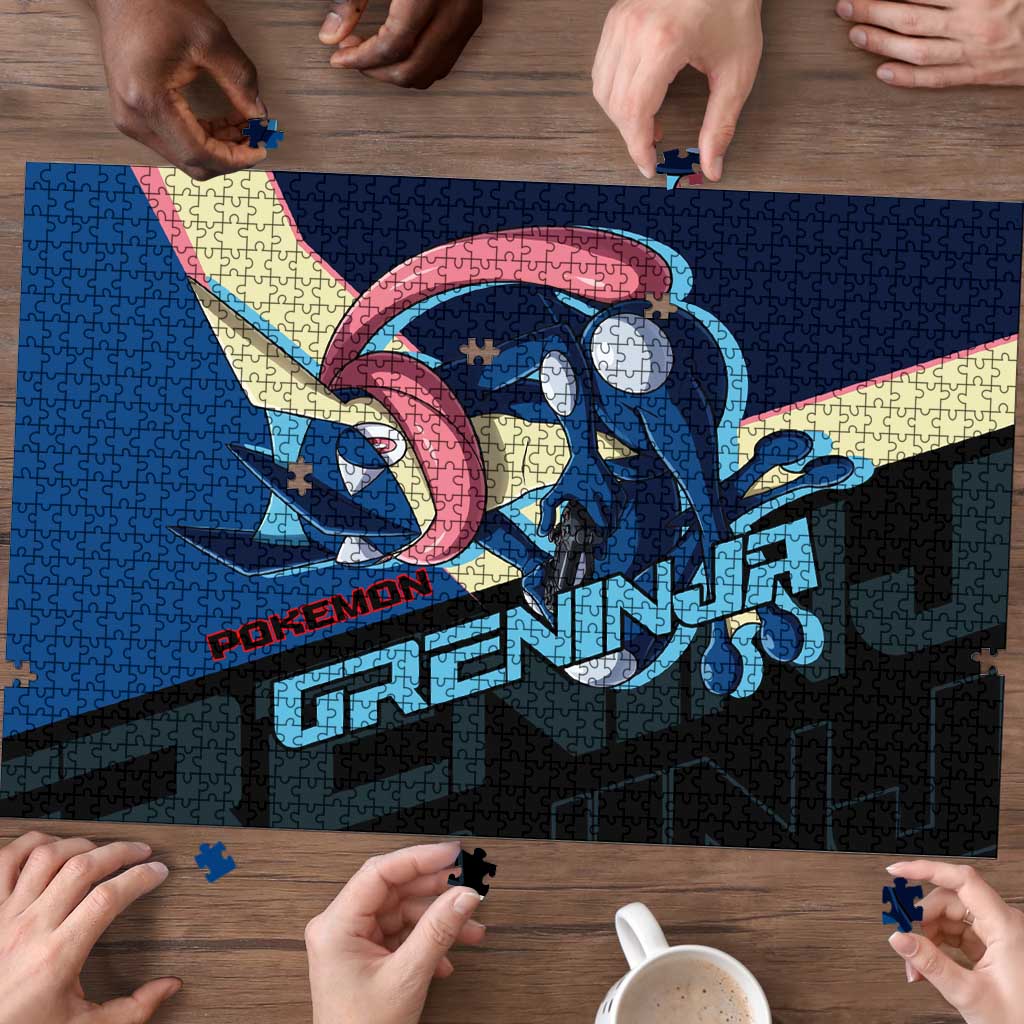 Greninja Poké Puzzle Sleek Retro Anime Style