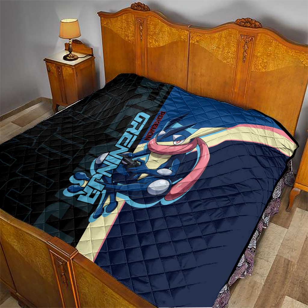Greninja Poké Quilt Sleek Retro Anime Style