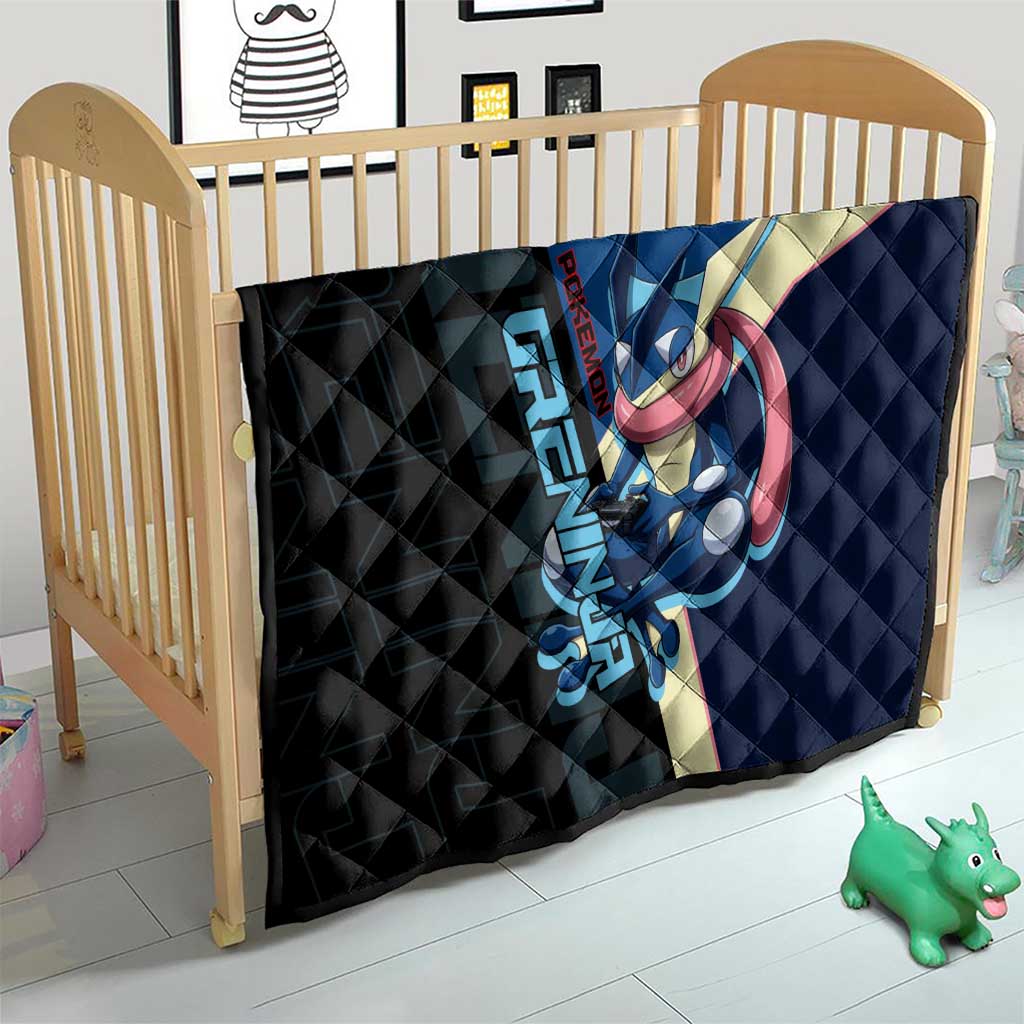 Greninja Poké Quilt Sleek Retro Anime Style