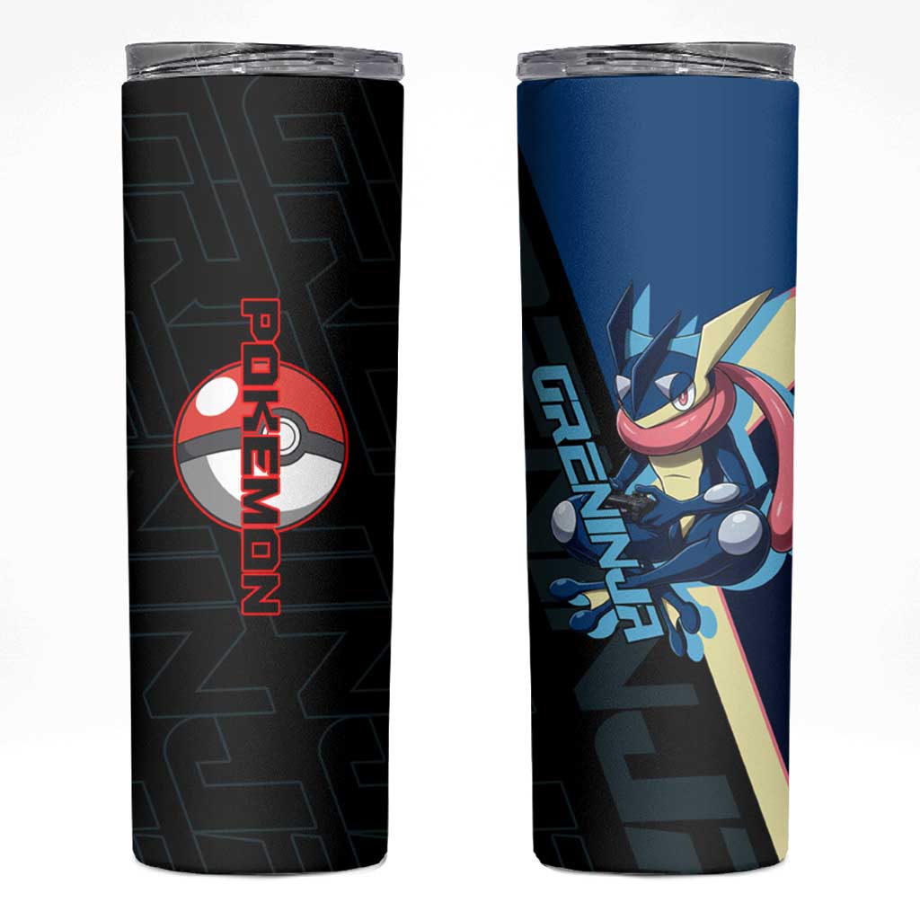 Greninja Poké Skinny Tumbler Sleek Retro Anime Style