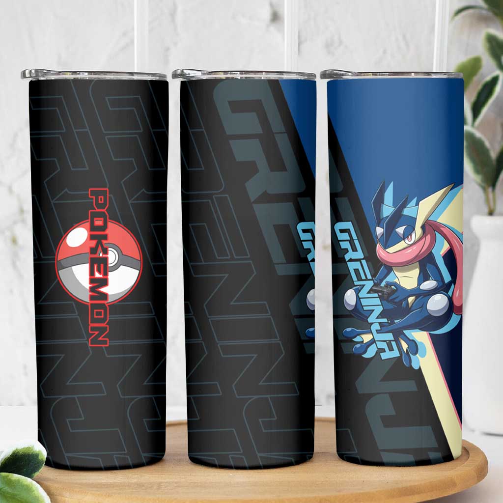 Greninja Poké Skinny Tumbler Sleek Retro Anime Style