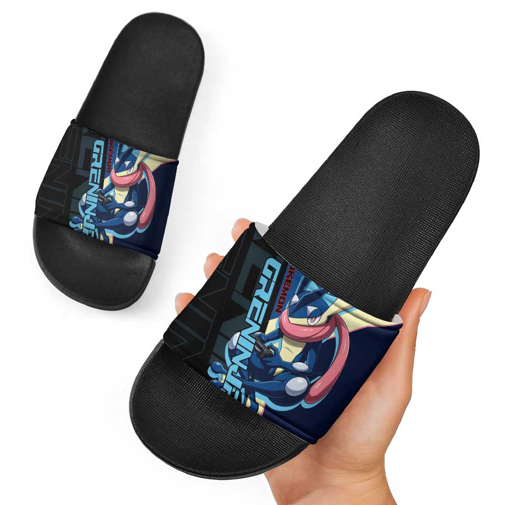 Greninja Poké Slide Sandals Sleek Retro Anime Style