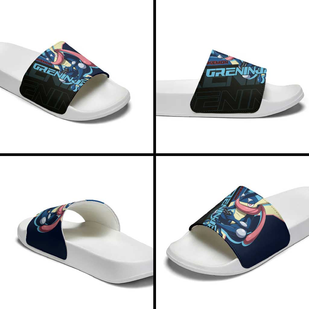 Greninja Poké Slide Sandals Sleek Retro Anime Style