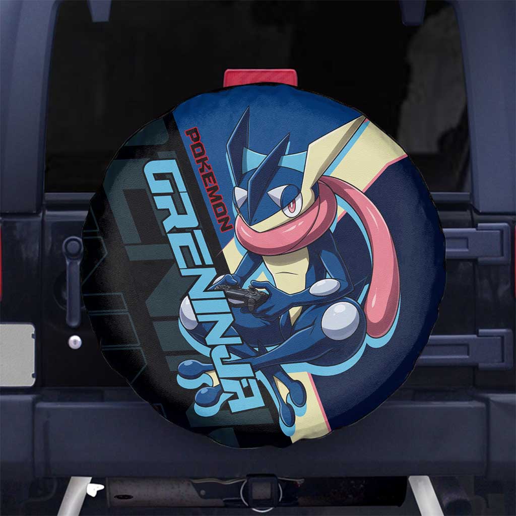 Greninja Poké Spare Tire Cover Sleek Retro Anime Style