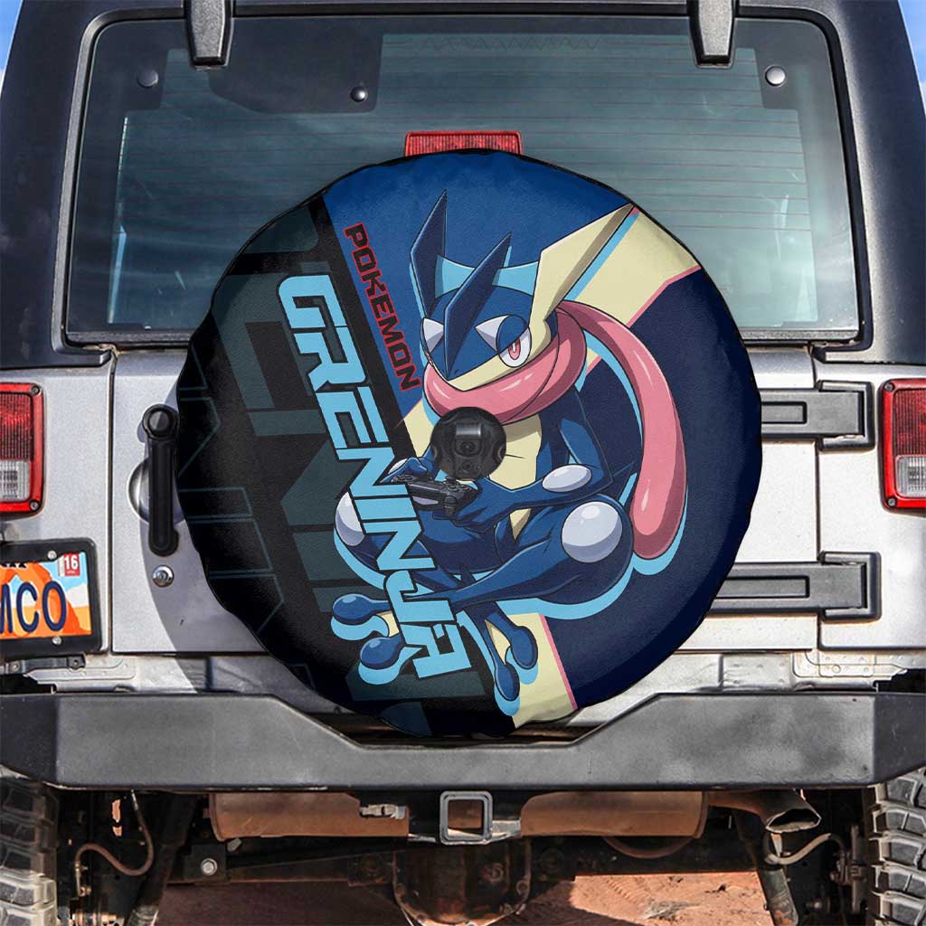 Greninja Poké Spare Tire Cover Sleek Retro Anime Style